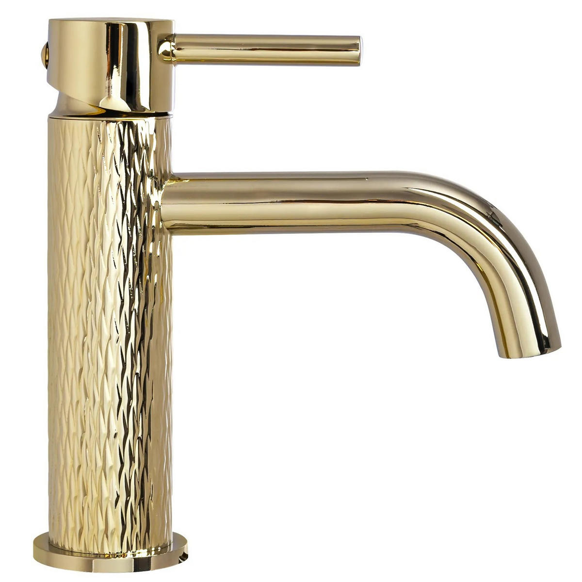 WASCHBECKENARMATUR Rea Lungo Art Gold Light Gold Low - Goldfarben, Metall (5/16.5/15cm) - REA