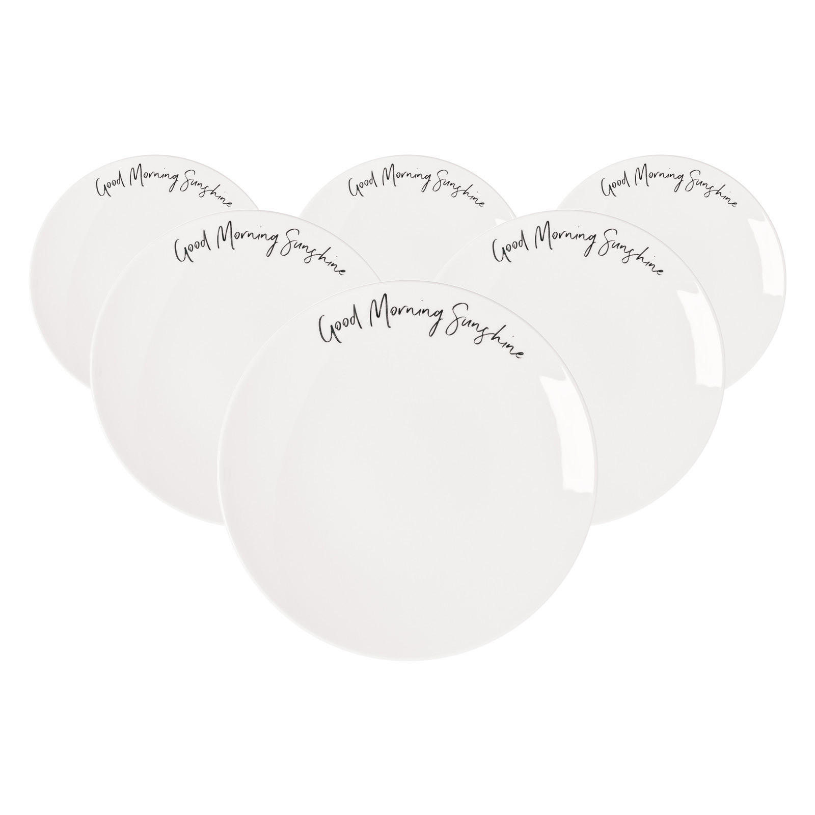 FRÜHSTÜCKSTELLER SUNSHINE Statement weiß ø 21,2 cm 6er Set - Weiß, Keramik (21.2cm) - Villeroy & Boch