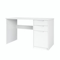 SCHREIBTISCH Logan Fronten in Weiß matt - Weiß, Holzwerkstoff (60/129/76cm) - Vladon