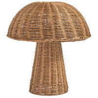 TISCHLAMPE Naturfarben Alero - Naturfarben, Kunststoff (31/31/35cm) - Beliani
