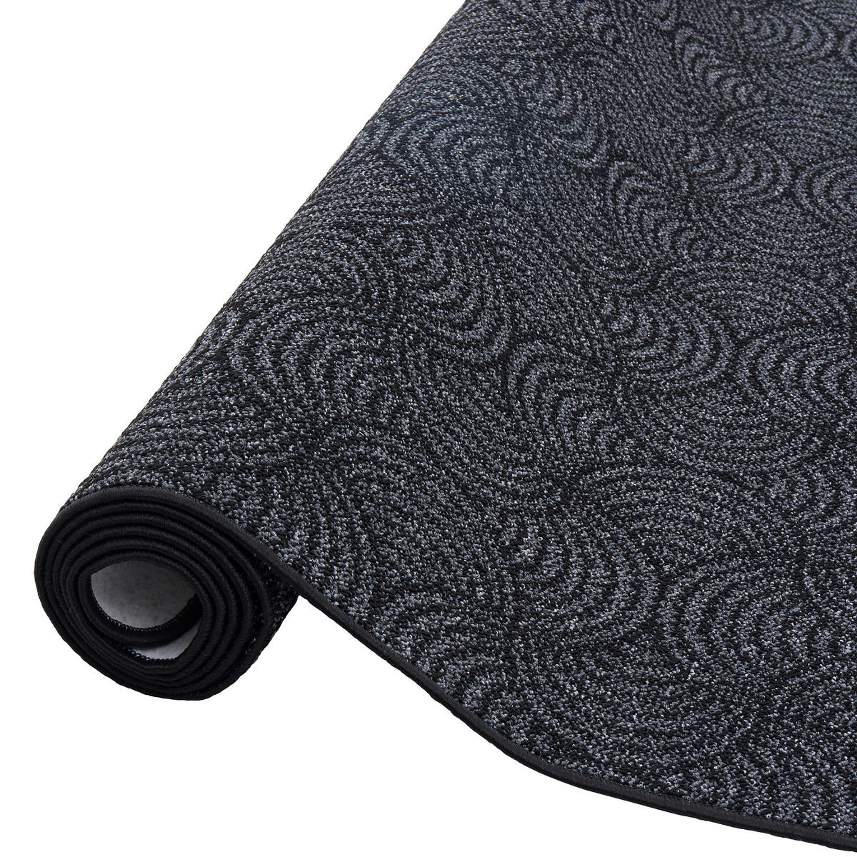 FEINSCHLINGE DESIGNER TEPPICH CIRCLE - Schwarz, Textil (80/240cm) - Snapstyle