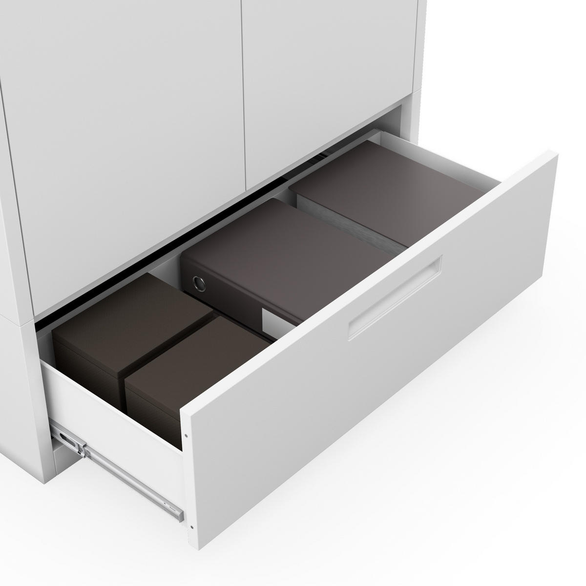 METALLSCHRANK Megan - Weiß, Metall (90/185/40cm)