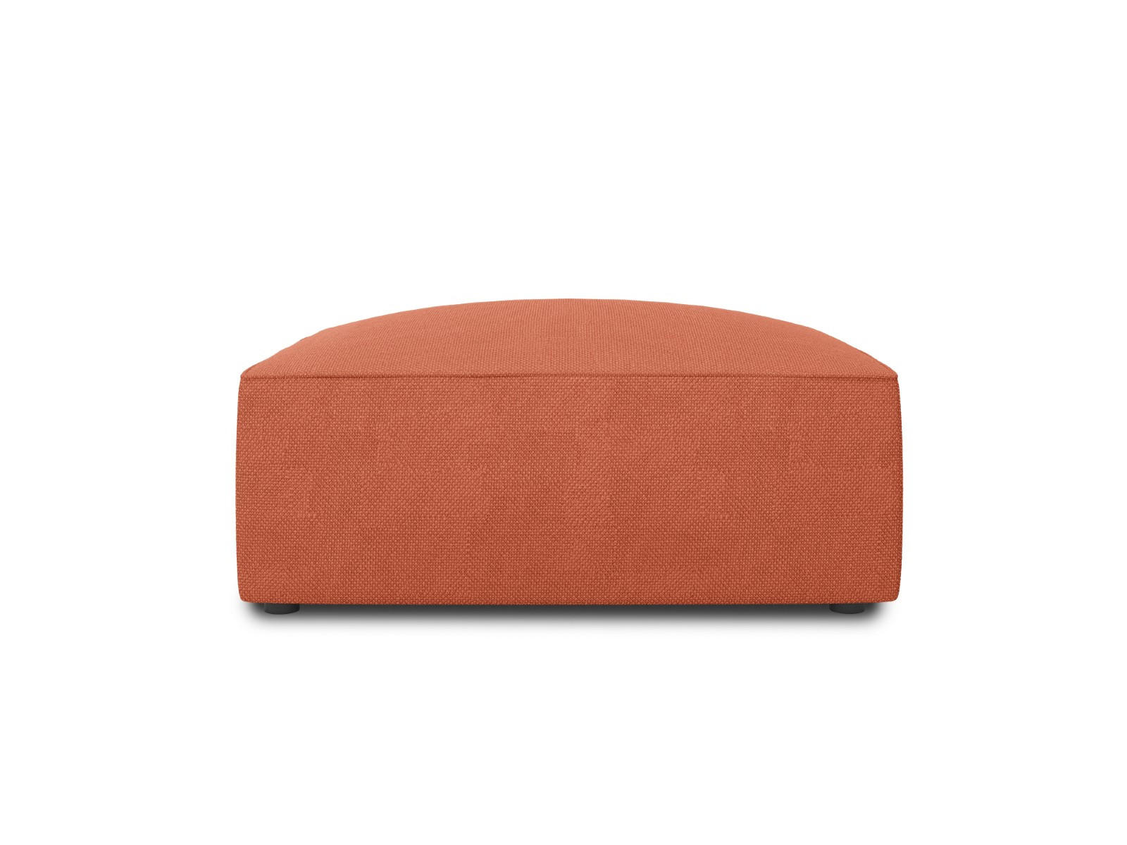 POUF Ruby aus strukturiertem Stoff koralle - Koralle, Textil (93/40/93cm) - Micadoni