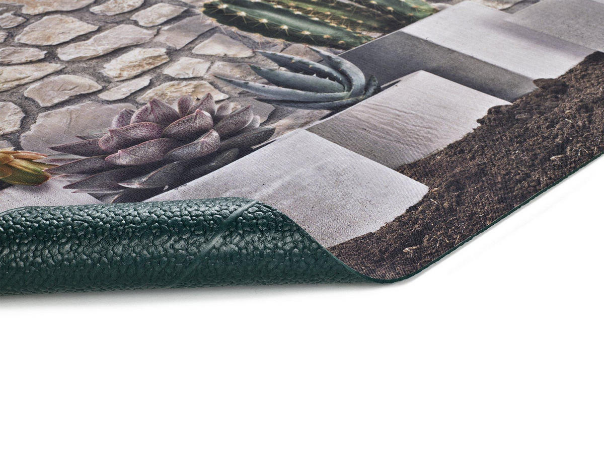 VINYL-KÜCHENTEPPICH Grau Ricci 52/100 cm - Grau, Kunststoff/Textil (52/100cm) - Atticgo