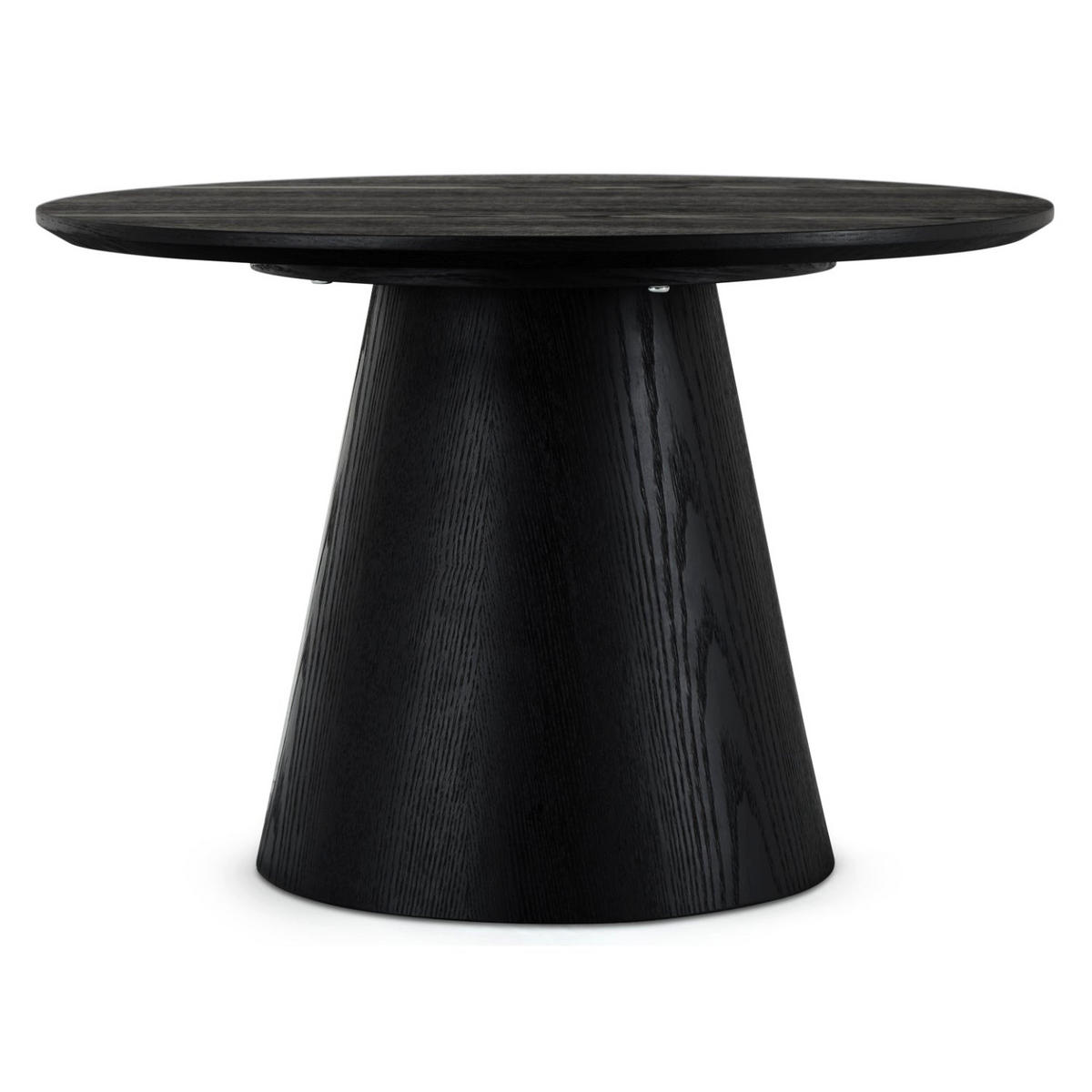 COUCHTISCH rund Schwarz 60/60/40 cm - Schwarz, Holz (60/60/40cm) - Furnhouse