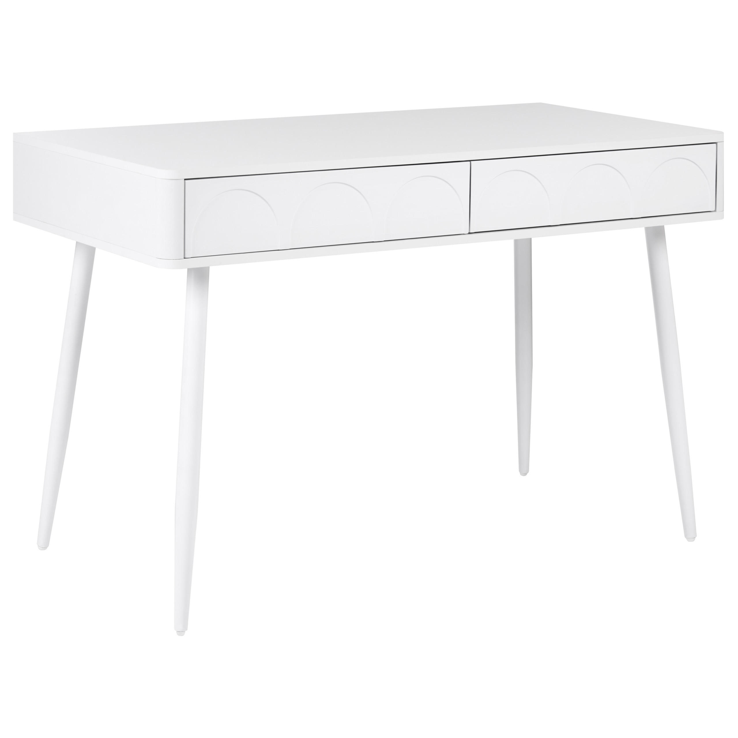 Beliani PSACÍ STŮL Bílý 120/60 cm Eslane