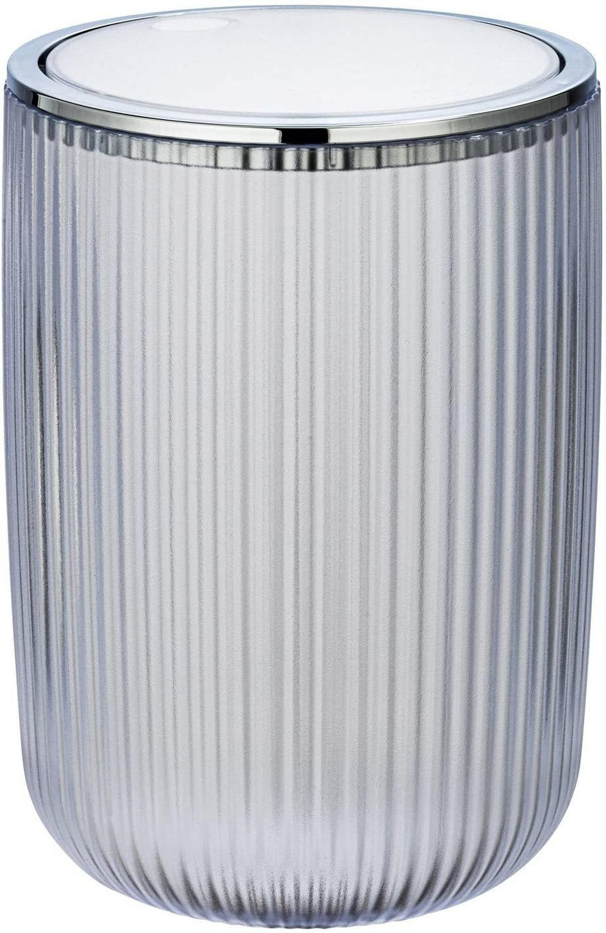ABFALLEIMER für Badezimmer Agropoli 14,5/14,5/20 cm - Transparent, Kunststoff (14.5/20/14.5cm) - Wenko