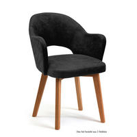 ARMLEHNSTUHL (2er-Set) Darsie 59x87x61 Eiche geölt/Anthrazit - Eichefarben/Anthrazit, Kunststoff (61/87/59cm) - 58aufmkessel