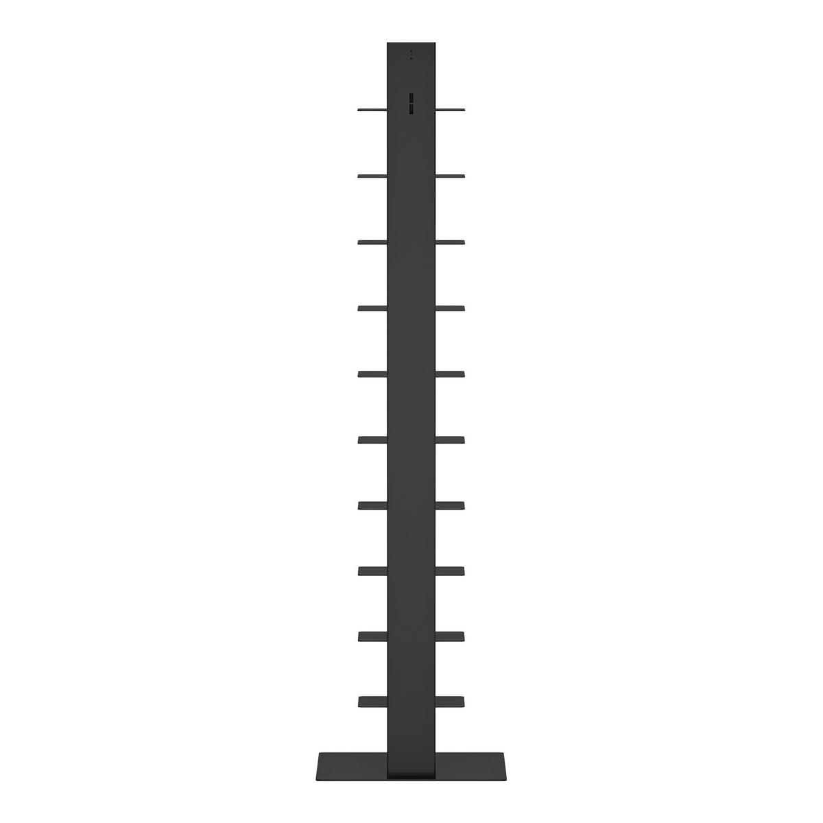BÜCHERREGAL Eksjö - Schwarz, Metall (39/150/39cm) - [en.casa]