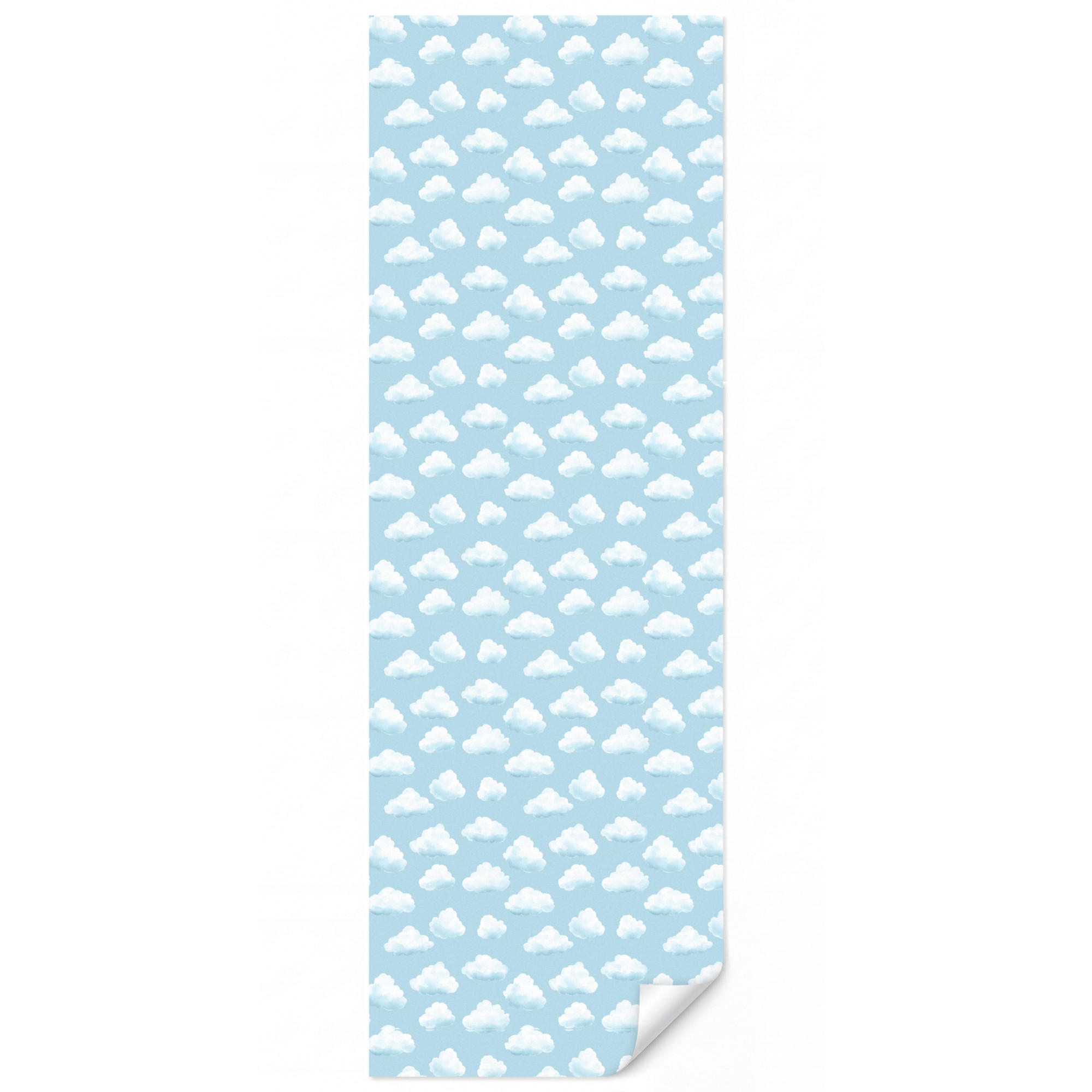 OnlyWow Kindertapete Hellblau 100x300 cm