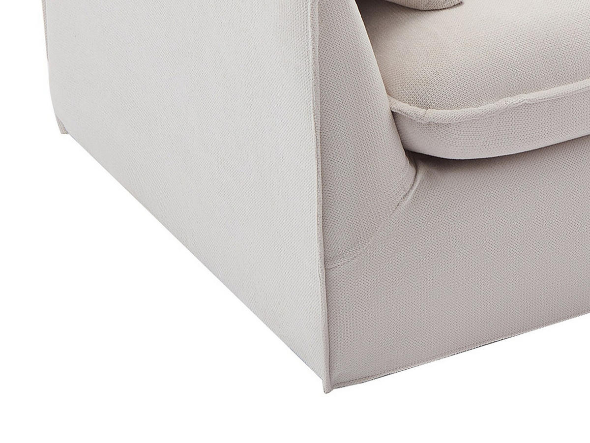 SOFA 3-Sitzer - Stoff - Beige - CABORNI - Beige, Textil (213/79/103cm) - Vente-Unique
