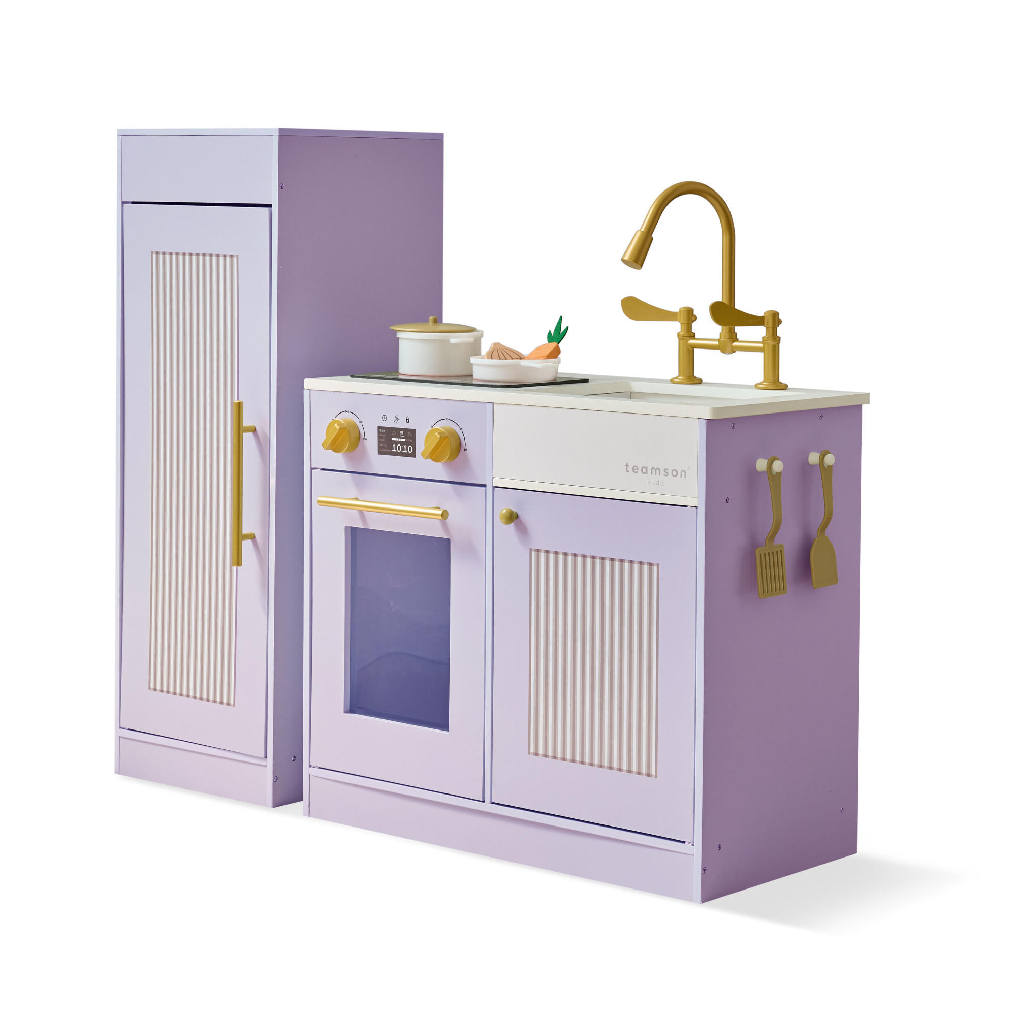 KINDERKÜCHE Chester - Lila, Holzwerkstoff (85/30/80cm) - Teamson Kids