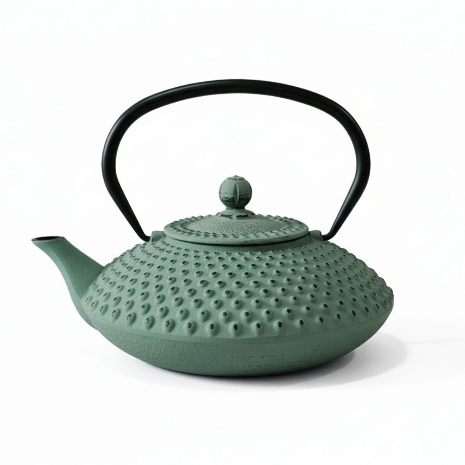 TEEKANNE Gusseisen Mika 1250 ml - Grün, Metall (1.25L) - AROMELIO