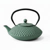 TEEKANNE Gusseisen Mika 1250 ml - Grün, Metall (1.25L) - AROMELIO