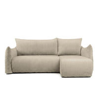 ECKSOFA Mailand Xs Mit Schlaffunktion - Taupe, Holzwerkstoff/Textil (226/154cm) - Fun Möbel