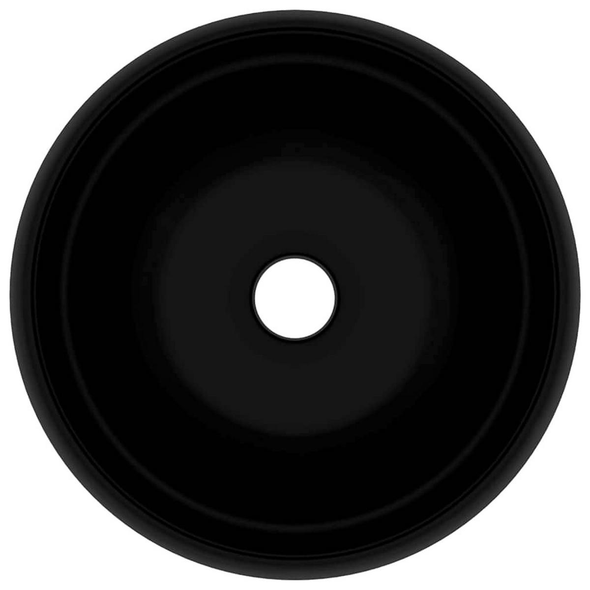 WASCHBECKEN Langston 40/40/15 cm - Schwarz, Keramik (40/15/40cm) - Nettlife