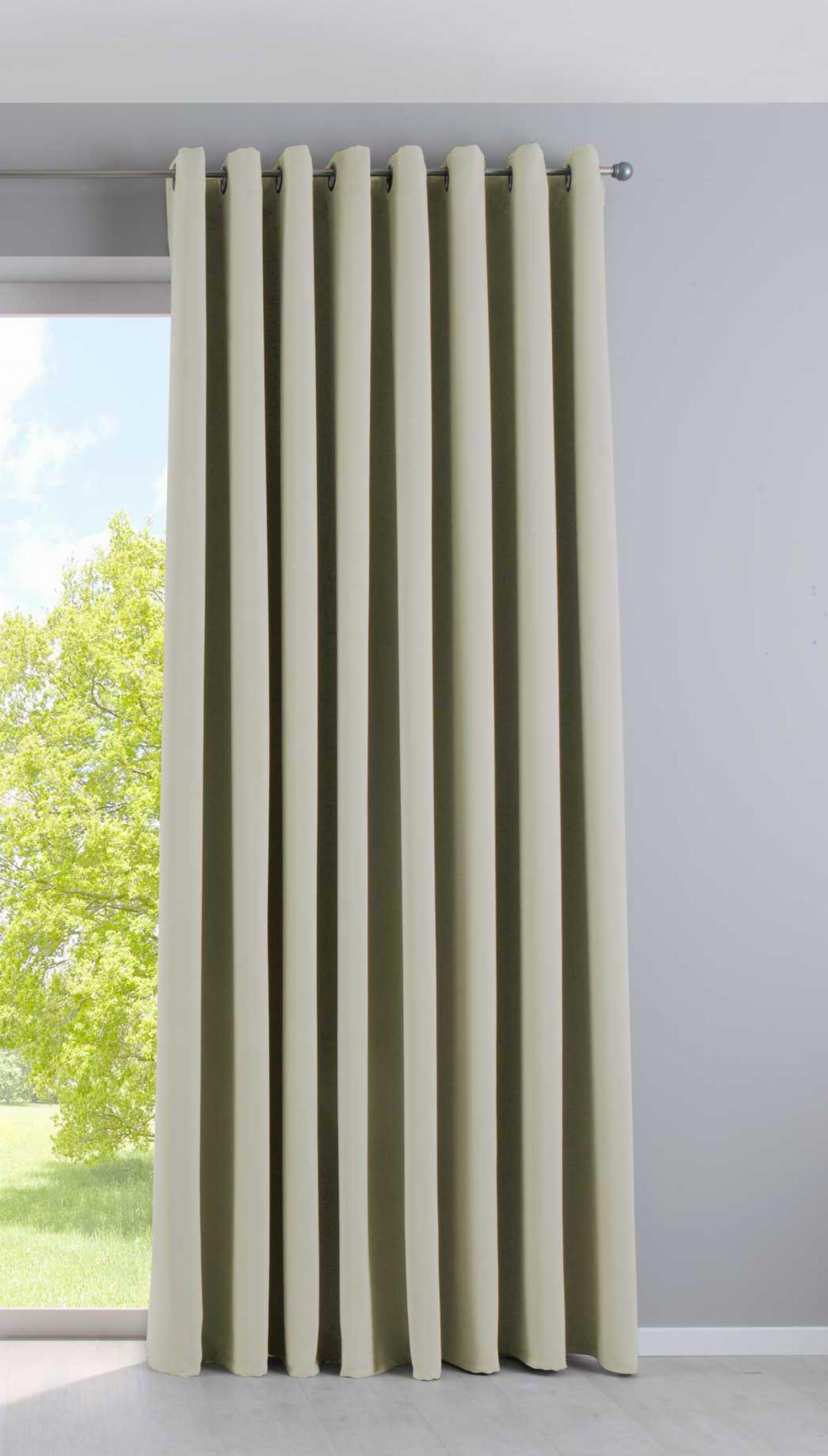 VORHANG »NEW YORK« HxB 245x295 cm Beige - Beige, Textil (295/245cm) - Gardinenbox