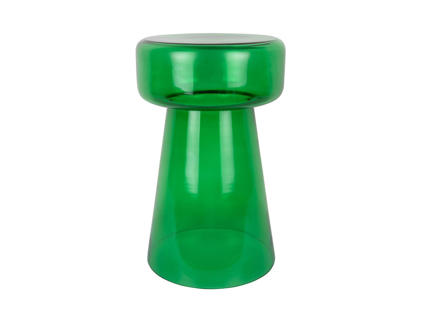 BEISTELLTISCH Corcho Grün 30/30/50 cm - Grün, Glas (30/30/50cm) - Leitmotiv