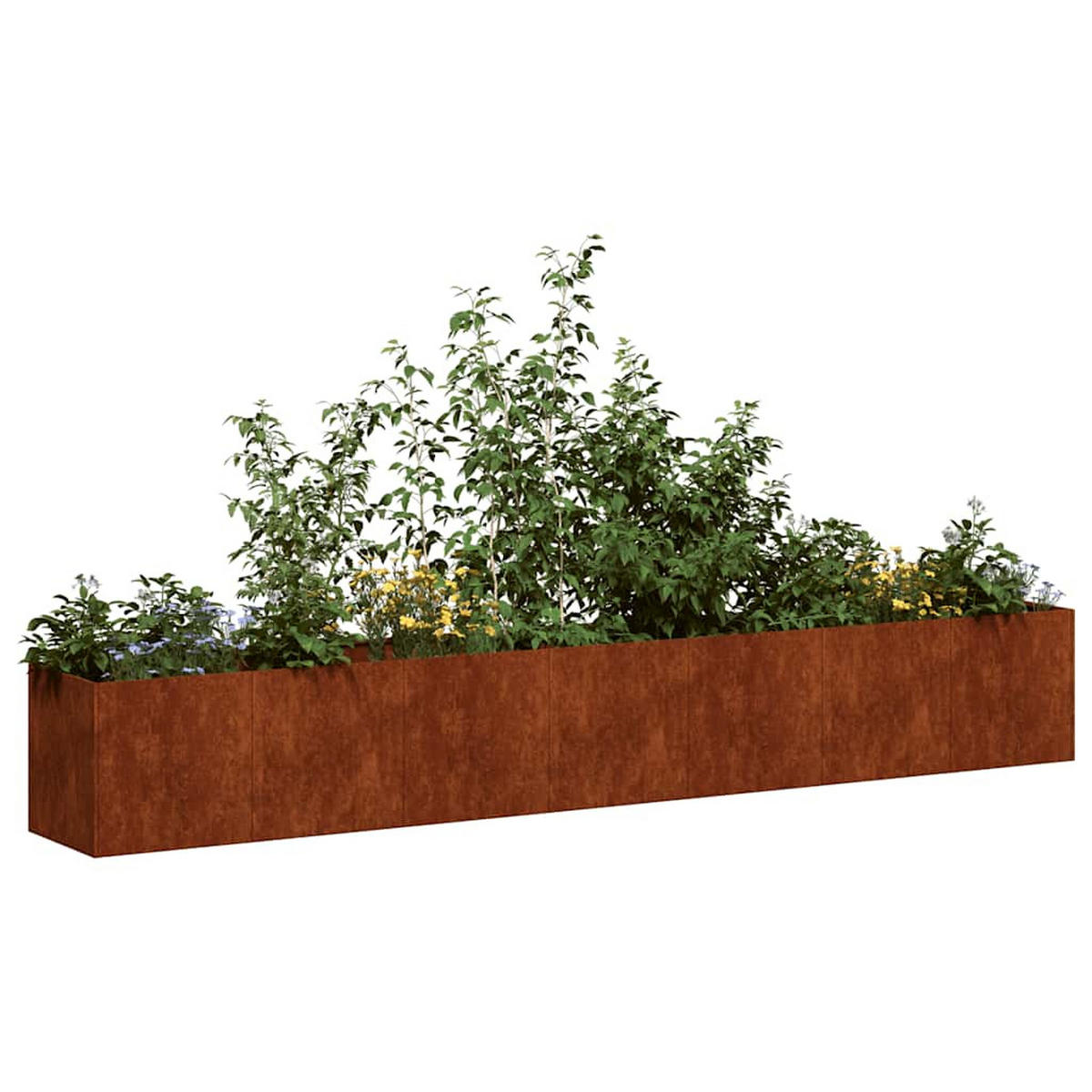 PFLANZKÜBEL Rostig 280/40/40 Cm Wetterfester Stahl - Rostfarben, Metall (40/40/280cm) - vidaXL