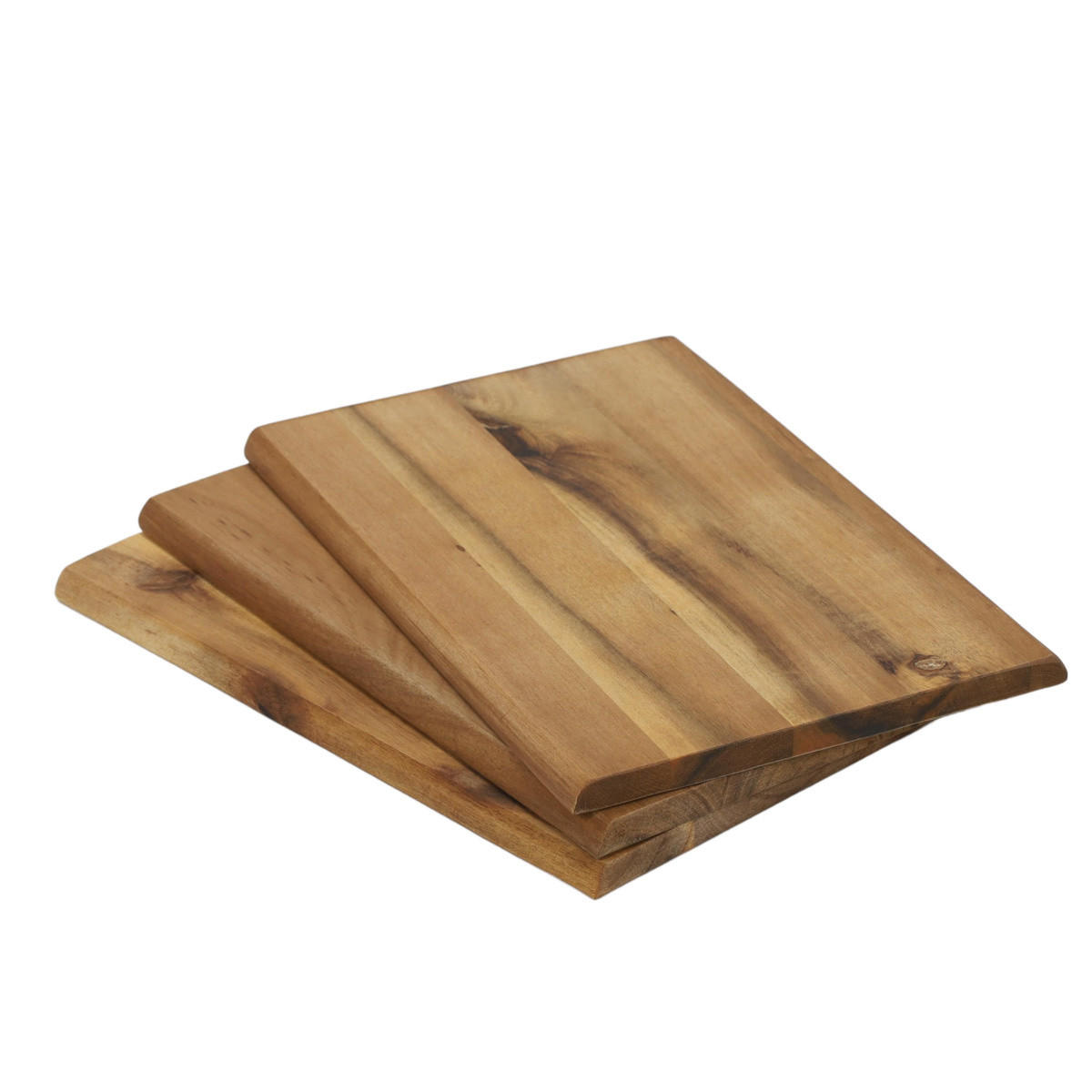SERVIERBRETTER 3er-Set 23/15/3 cm - Braun, Holz (15/23cm) - Kesper
