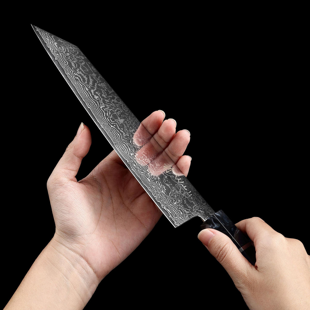 KIRITSUKE Kochmesser 20 cm - Schwarz, Naturmaterialien (35cm) - Wakoli
