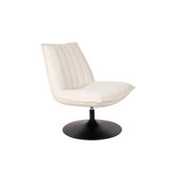 SESSEL Jax Bouclé Weiß - Creme/Weiß, Textil (68/85/79cm) - Housecraft Living