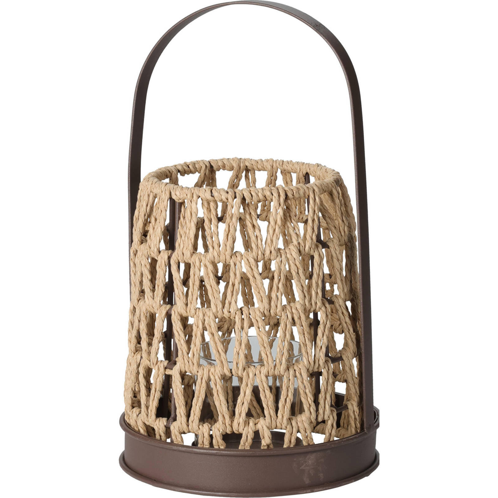 LATERNE 18/32 cm - Beige, Glas (18.5/32.5/18.5cm) - Home Styling Collection