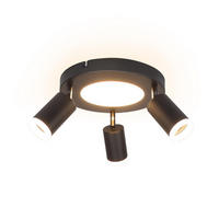 STRAHLER Bochum 3-flammig 25/25/16.9 cm - Schwarz, Metall (25/25/16.9cm) - Nettlife