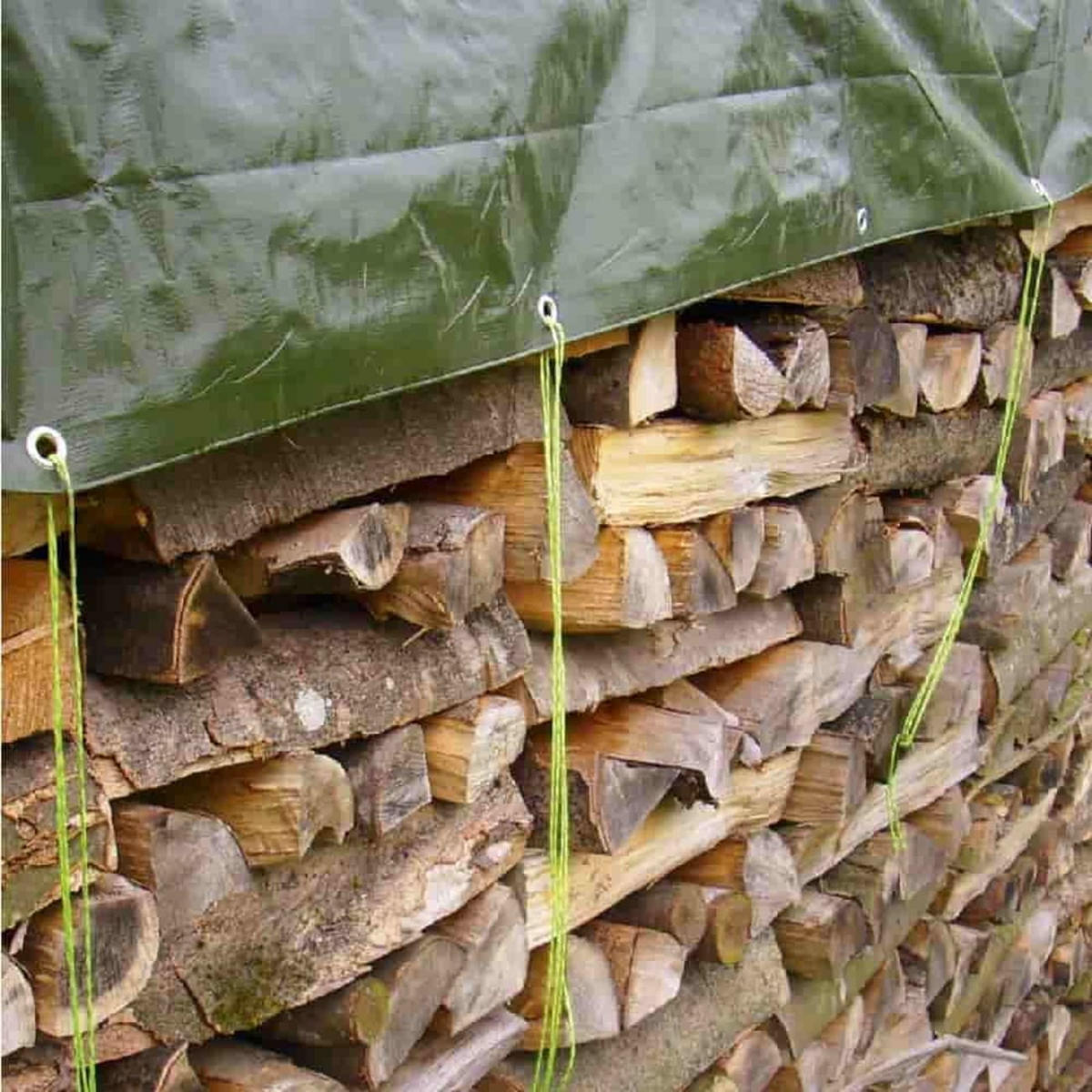 SCHUTZPLANE 210g/m², 3x4m, grün, wasserdicht - Grün, Kunststoff (400/300/10cm) - BONI-SHOP