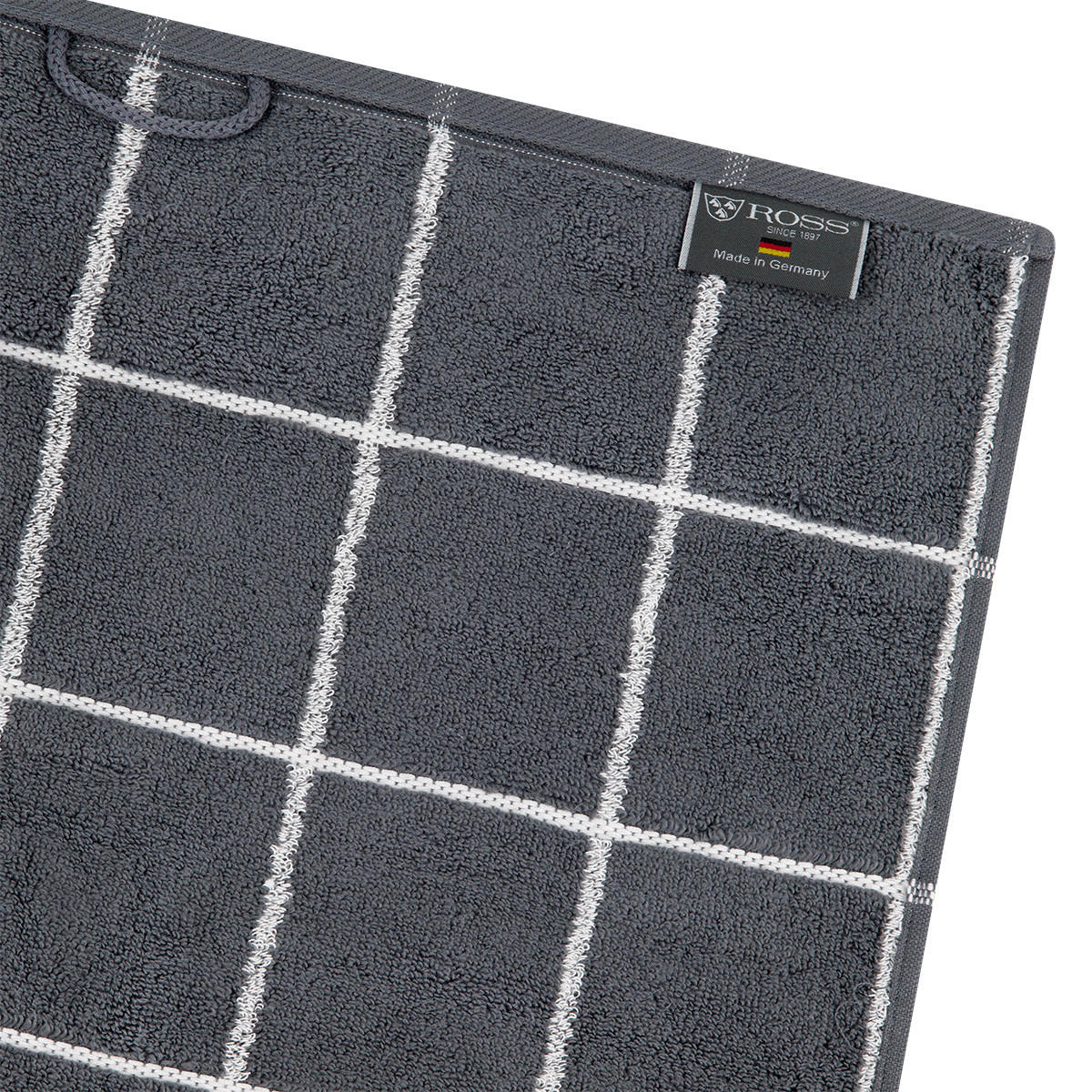FROTTIERSET Sensual Skin Karo 4-teilig - Grau, Textil (50/100cm) - Ross