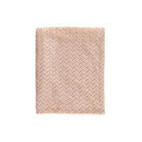 FLEECEDECKE Mila 125/150 cm - Beige, Textil (125/150cm)