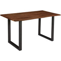 ESSTISCH INSA - Schwarz/Braun, Holz/Metall (60/110/77cm) - SAM