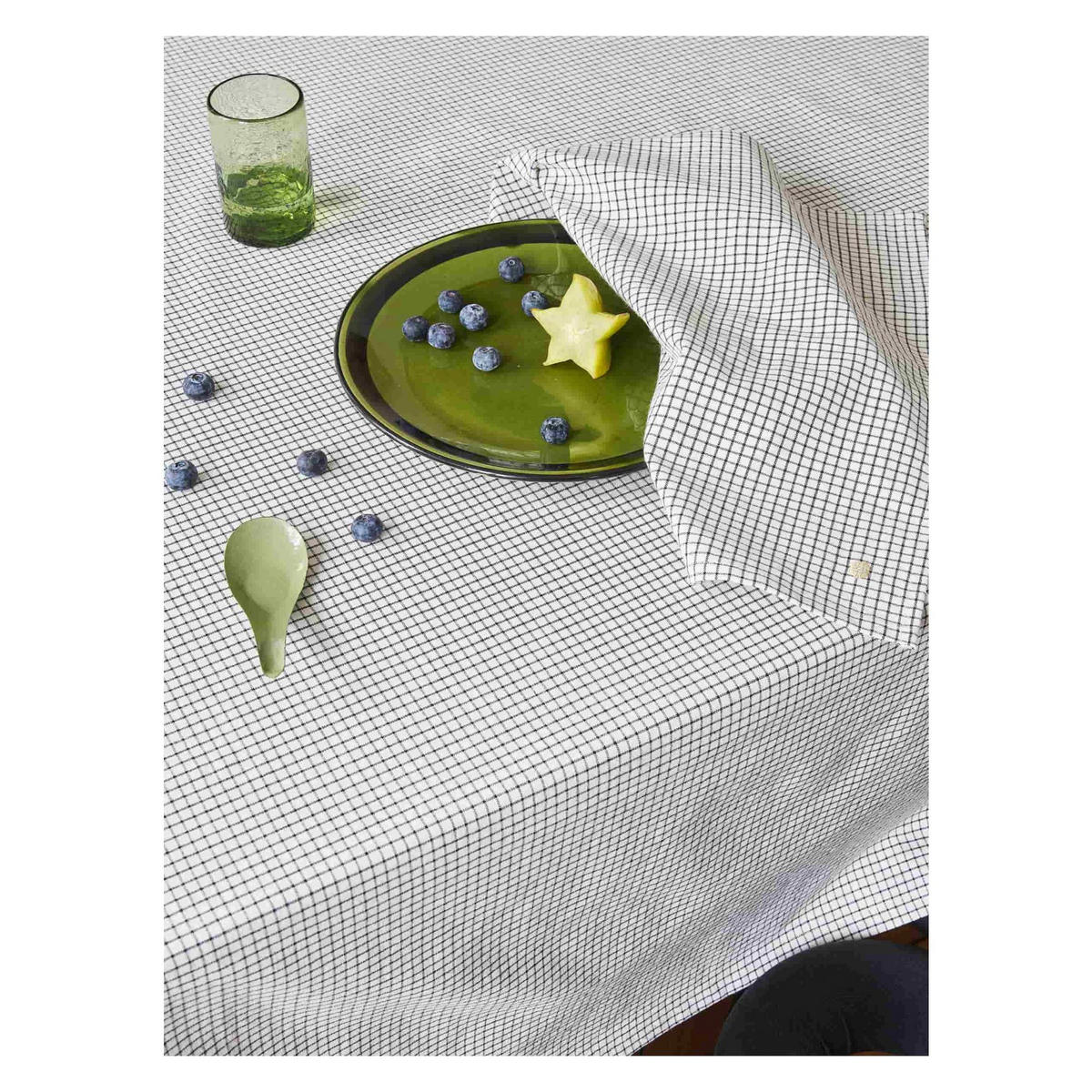 TISCHDECKE Gustave gustave caviar 160 x 350 cm - Grau, Textil (160/350cm)