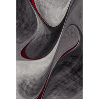 KURZFLORTEPPICH Abstrakt BIENO Polypropylen Rot 160 x 230 cm - Rot, Textil (160/230cm) - KADIMA DESIGN