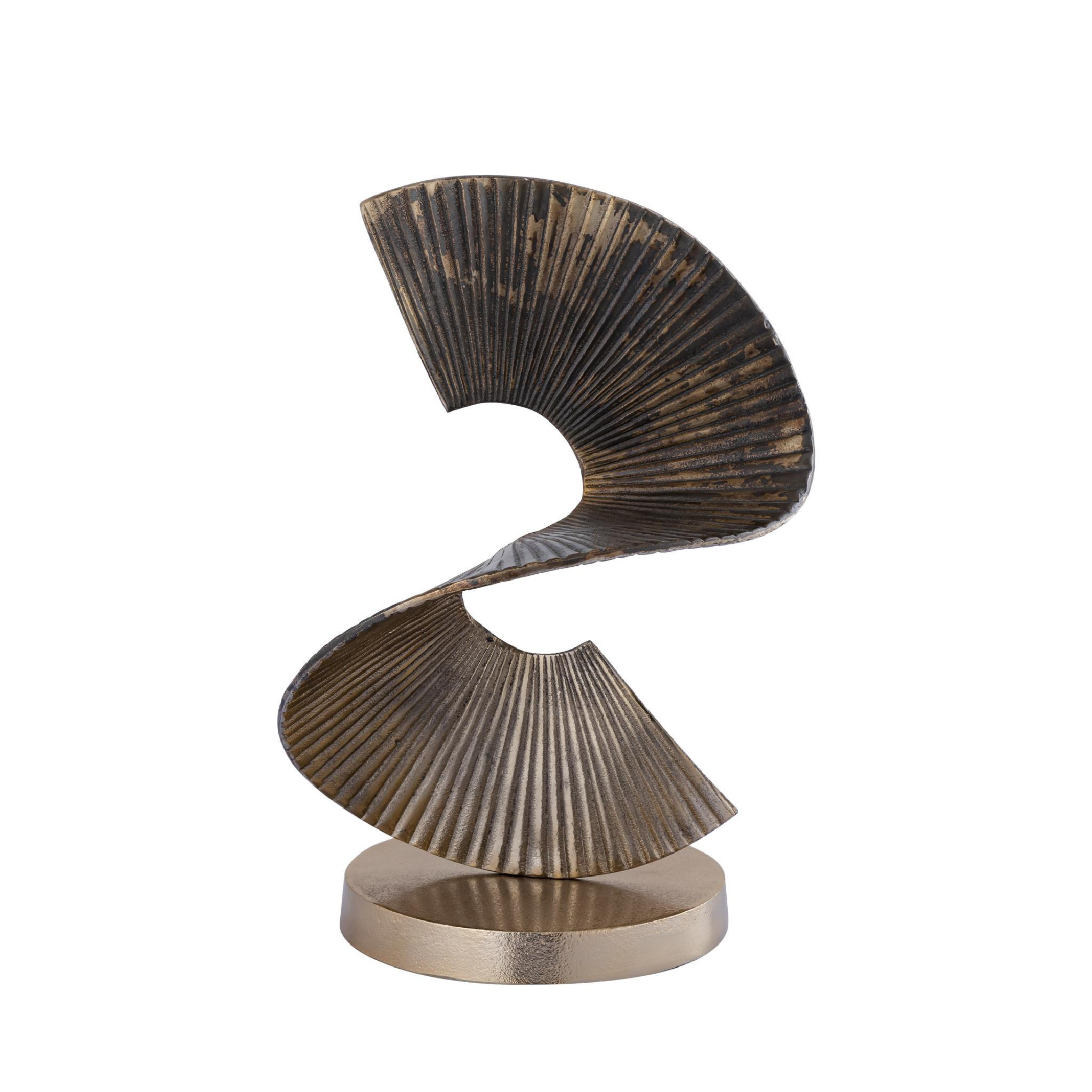 SKULPTUR Manoa Gold 28/22/38cm - Goldfarben, Metall (22/38/28cm) - PTMD Collection