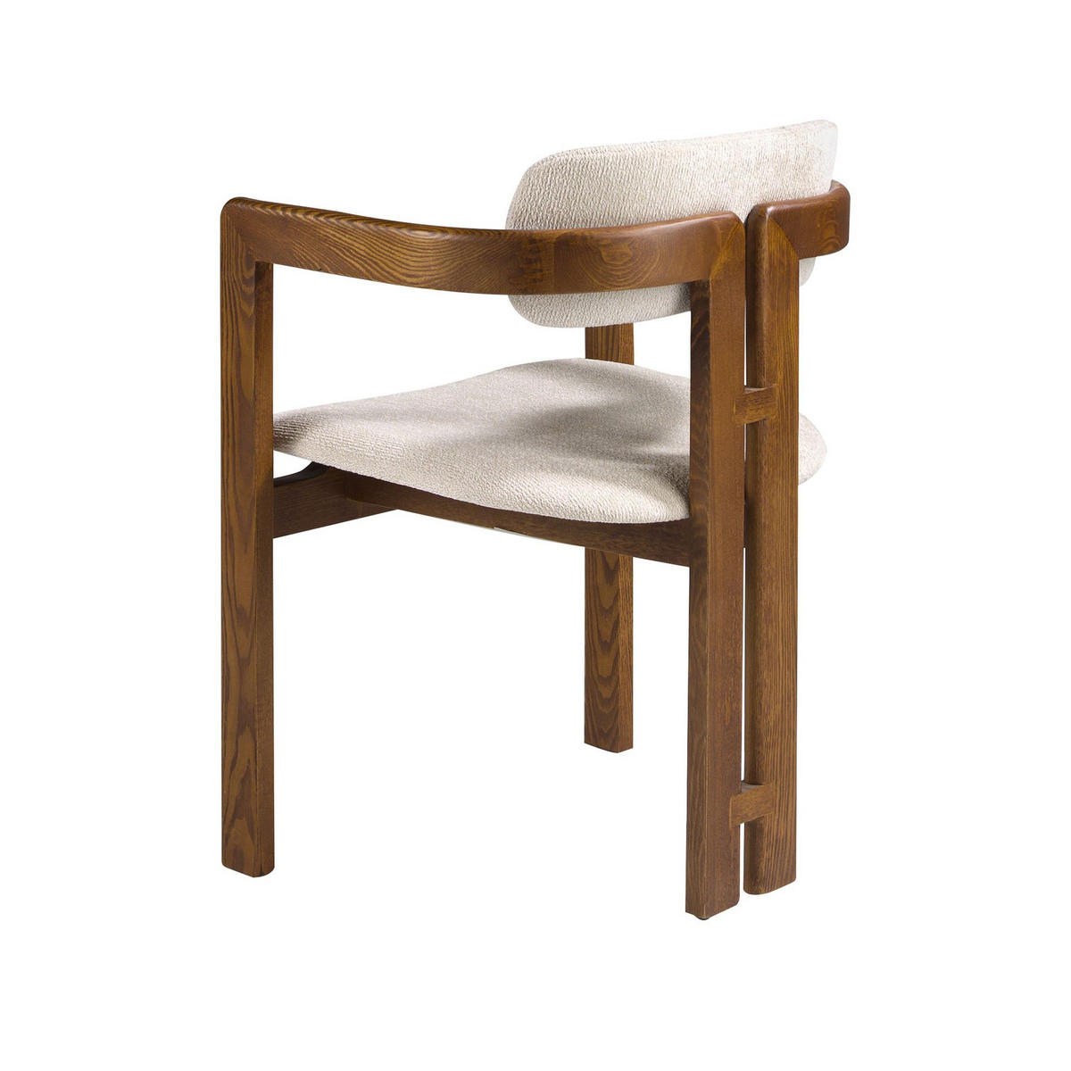 STUHL Stuhl aus cremefarbenem Stoff 57/51/75 cm - Ecru/Beige, Holz/Holzwerkstoff (57/75/51cm) - ANGEL CERDA