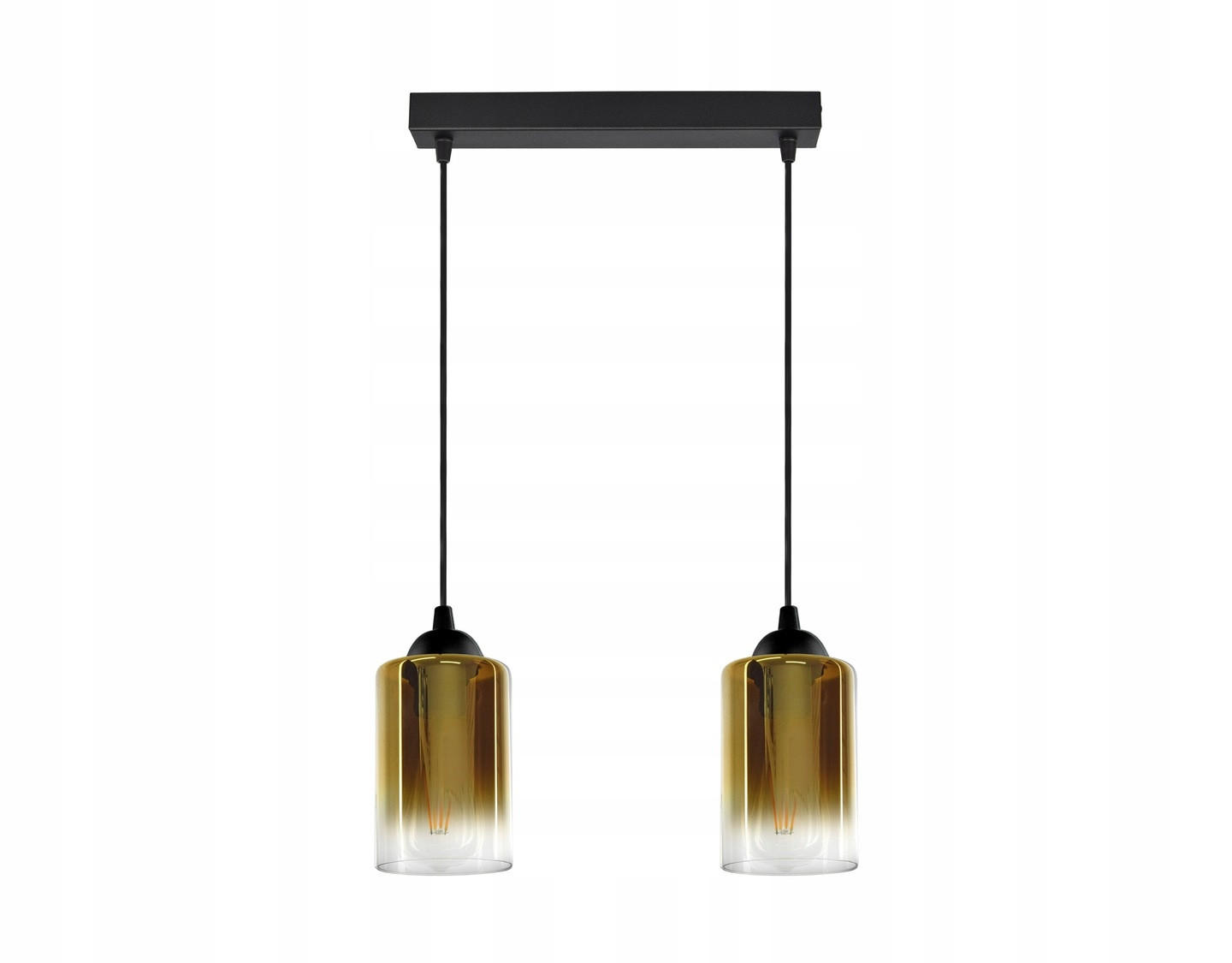 kiki design Pendelleuchte Schwarz, Transparent, Gold, Kupfer 45x80x10 cm