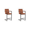 BARHOCKER Denmark Braun 62/50/103 cm 2er-Set - Braun, Textil (50/103/62cm) - LABEL51