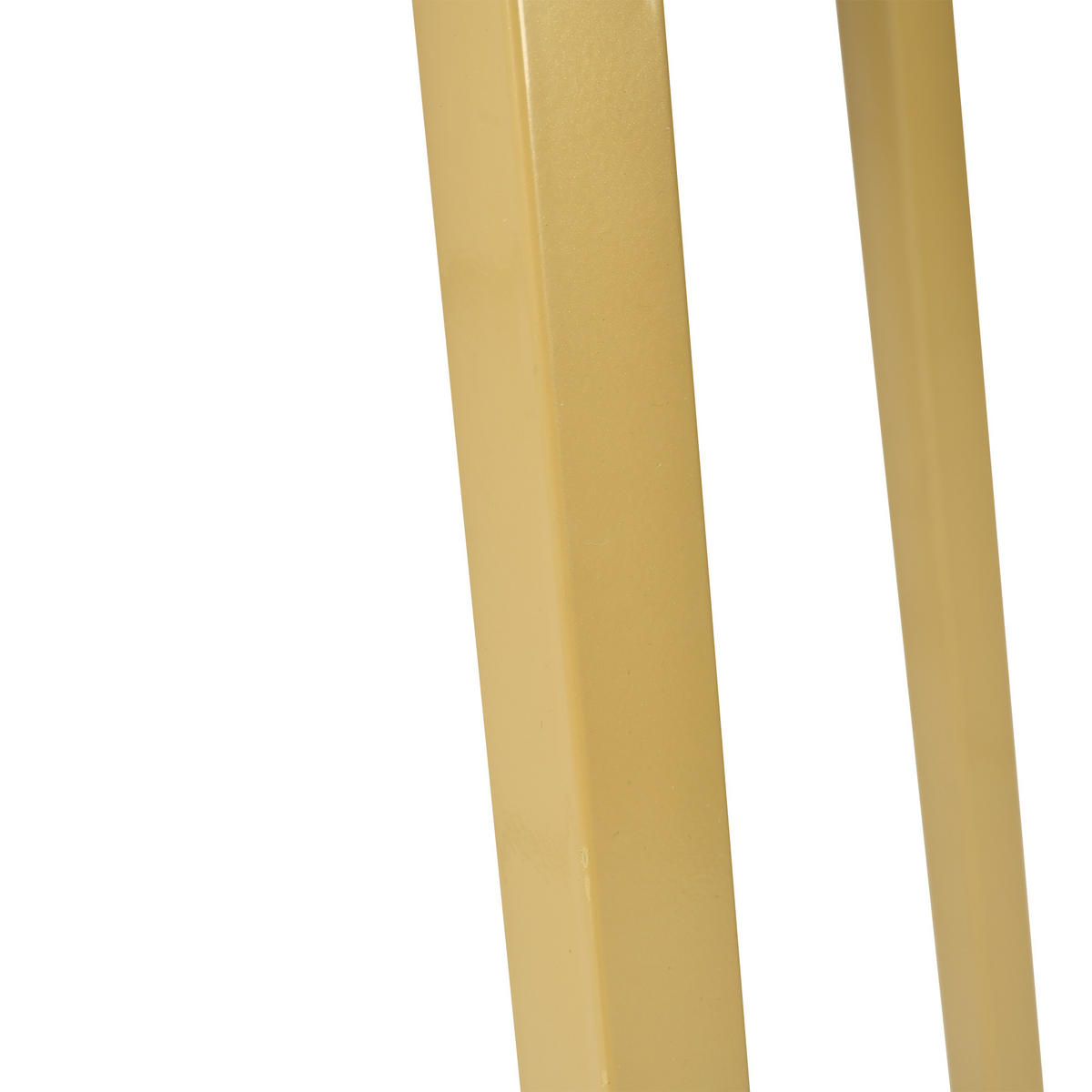 ESSTISCH 80 cm Durchmesser, Höhe 75 cm, MDF-Tischplatte mit Modernem Marmormuster, stabiles Metallgestell, weiß-gold - Weiß, Holzwerkstoff (80/80/75cm) - Luhomfu