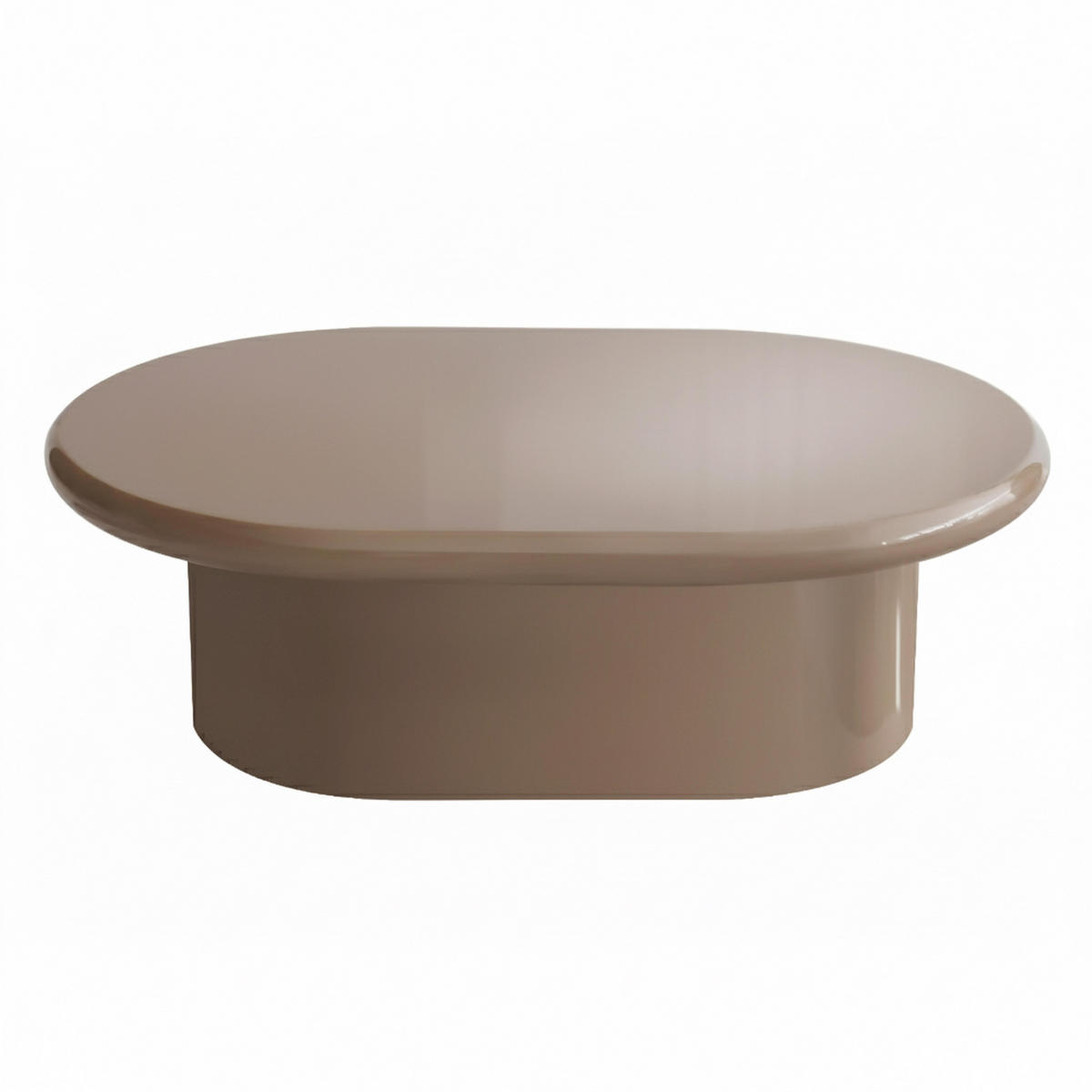 COUCHTISCH, Taupe - Taupe, Holzwerkstoff (100/70/31cm) - Oviala