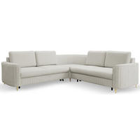 ECKSOFA Hellgrau LOREN Mit Schlaffunktion Und Bettkasten - Hellgrau/Grau, Textil (251/251cm) - Sepro Meble