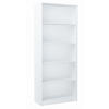 BÜCHERREGAL R6 Weiß 74/35/180 cm - Weiß, Holzwerkstoff (74/180/35cm) - Matkam Möbel
