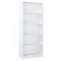 BÜCHERREGAL R6 Weiß 74/35/180 cm - Weiß, Holzwerkstoff (74/180/35cm) - Matkam Möbel
