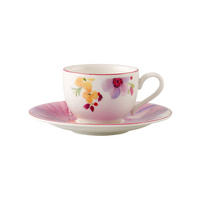 ESPRESSOTASSE MIT UNTERTASSE Mariefleur Basic bunt 80 ml - Multicolor, Keramik (1/1/1cm) - Villeroy & Boch