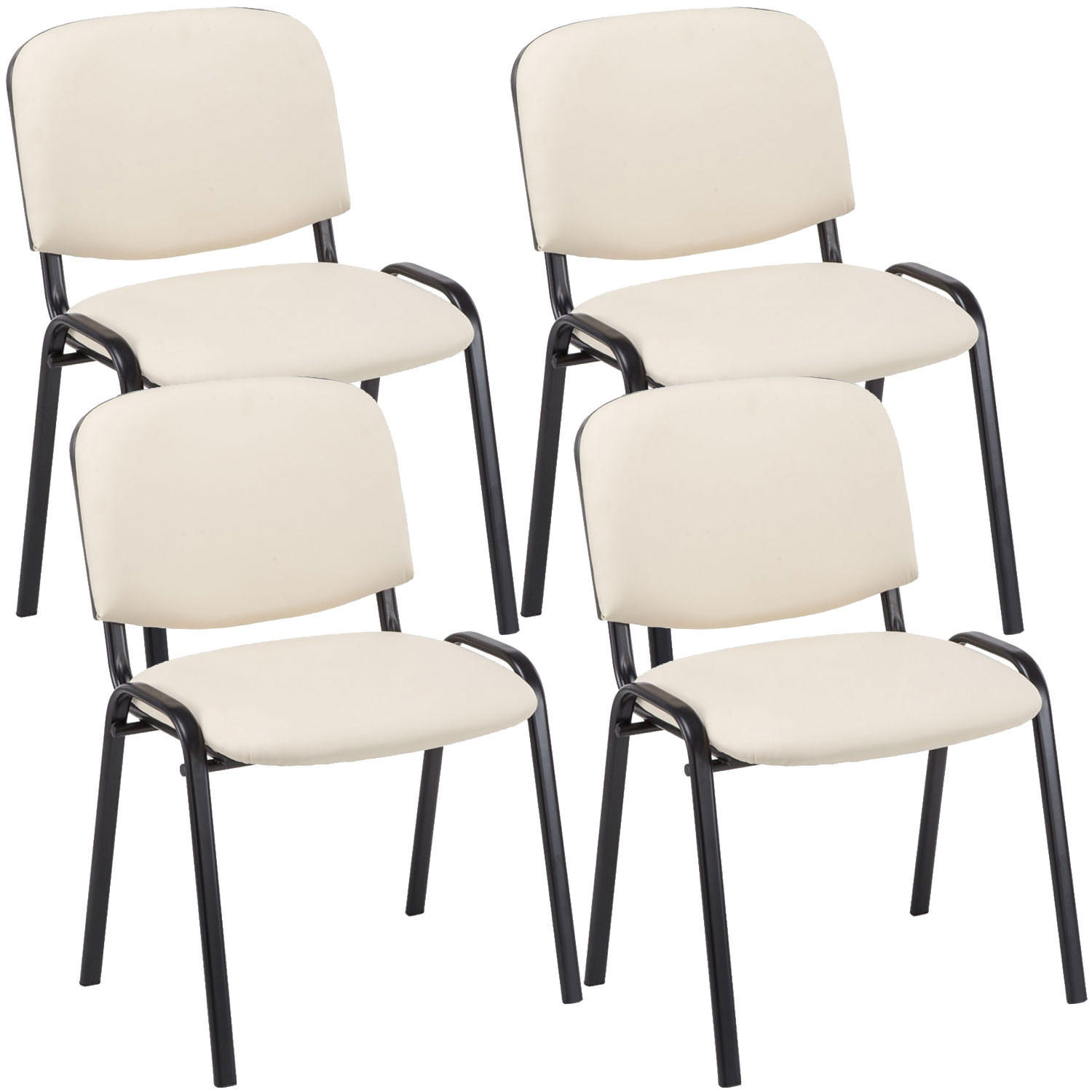 Deluke Besucherstuhl Creme 53x83x53 cm