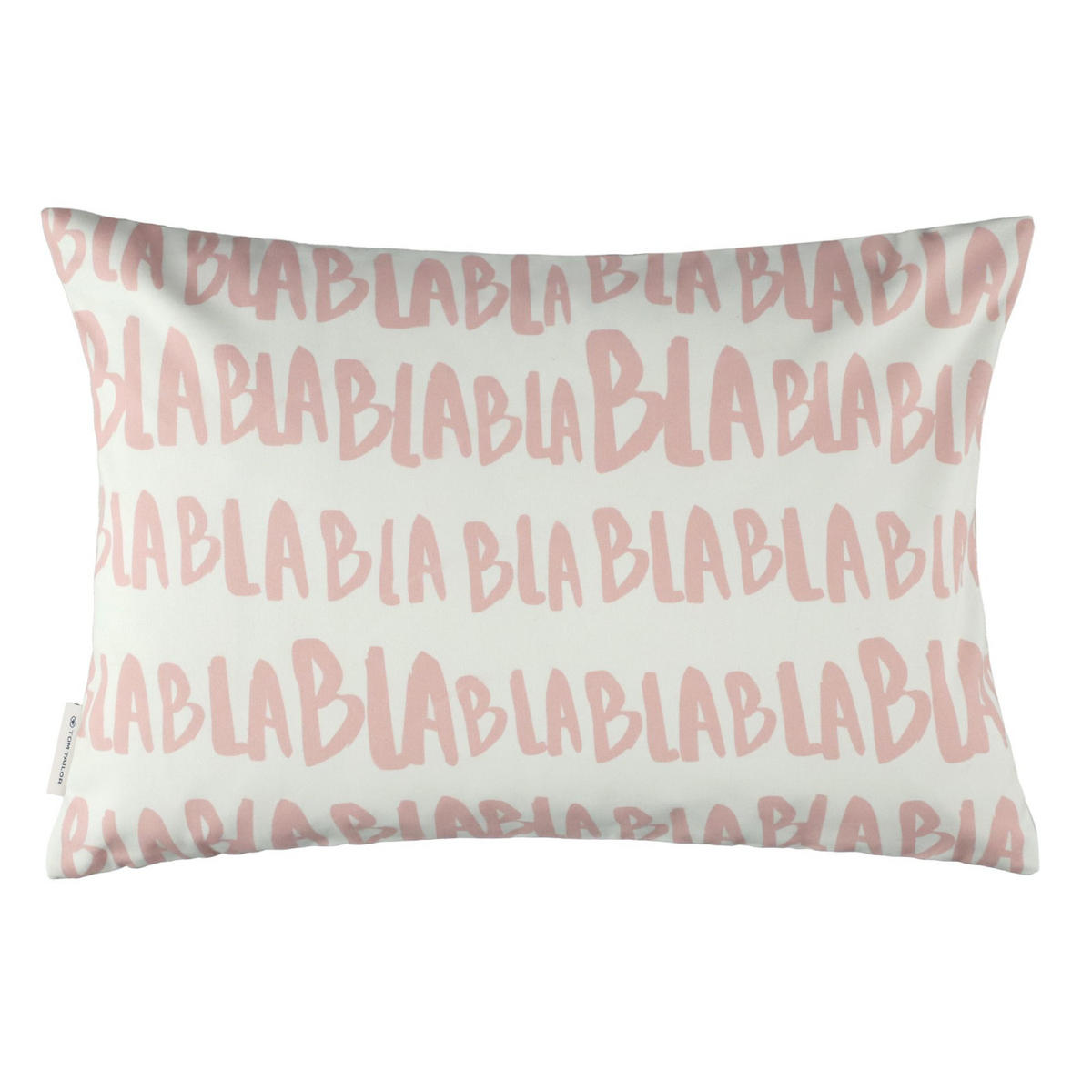 KISSENHÜLLE BLABLA - Blau, Textil (60/40cm) - Tom Tailor