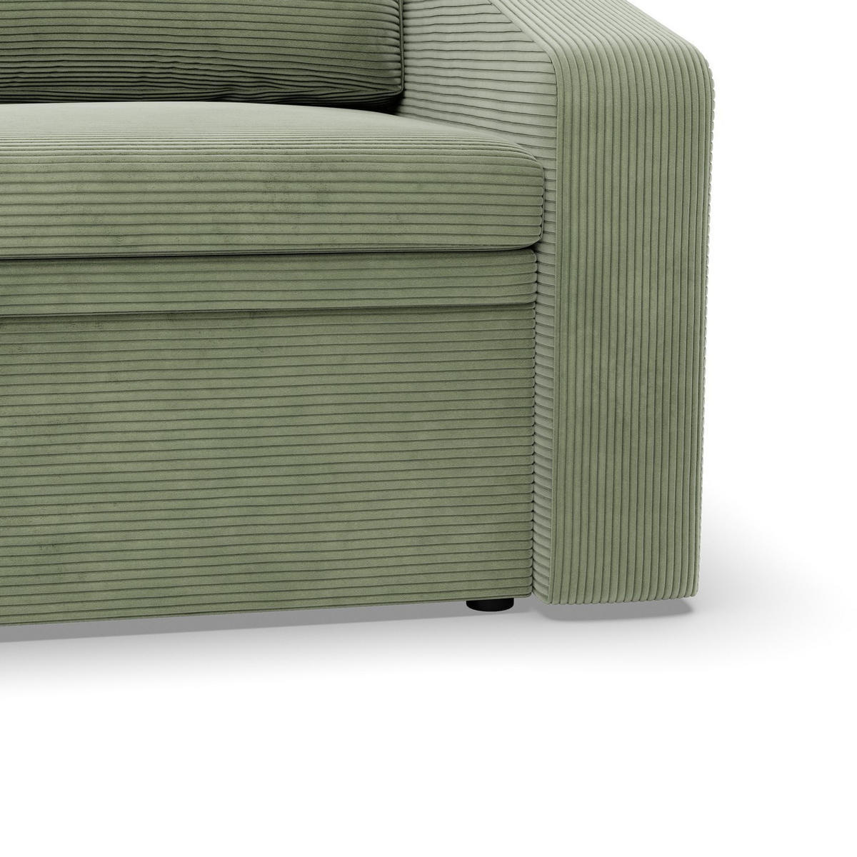 LOUNGESESSEL ORBIT, 80 CM, Cord - Grün - Grün, Textil (108/80/87cm)