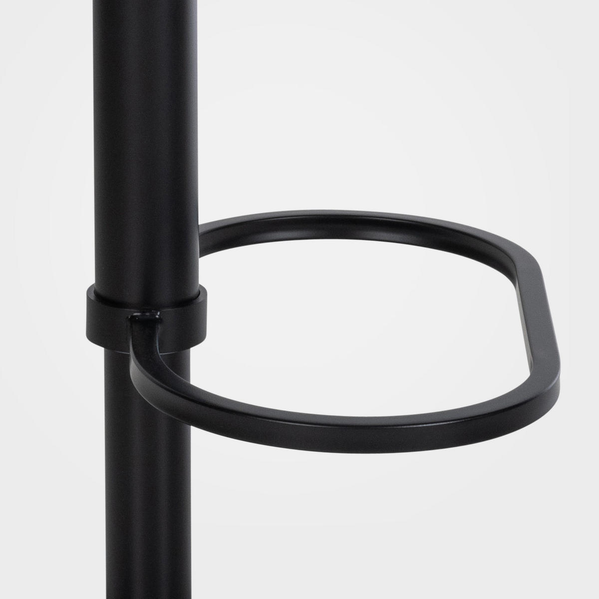 BARHOCKER Samt Grau - Schwarz/Grau, Textil/Metall (64/88/45cm) - CLP