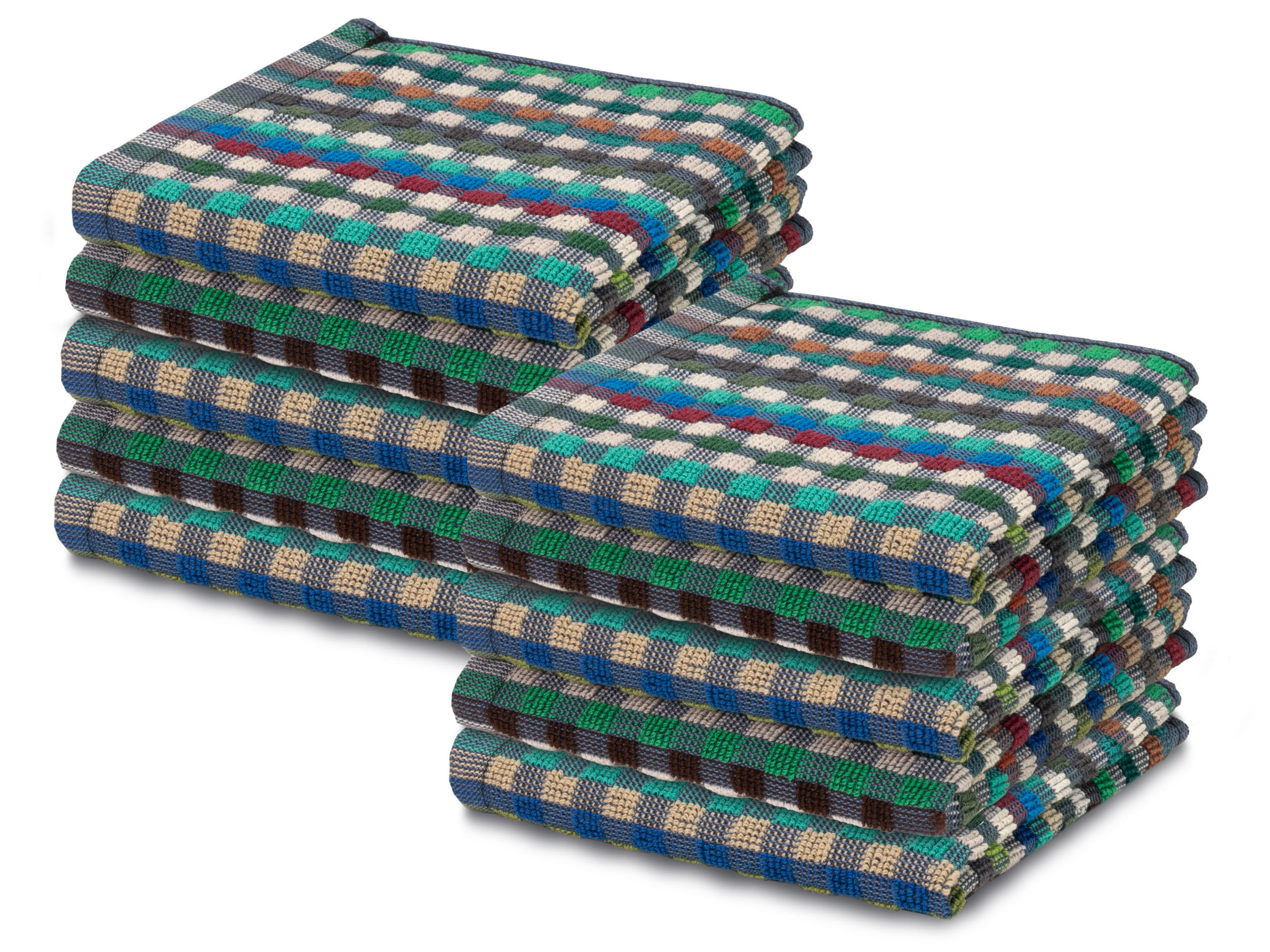 SEIFTÜCHER, 10er-Set, 30x30 cm, 100% Baumwolle, bunt - Multicolor, Textil (30/30cm) - Zollner