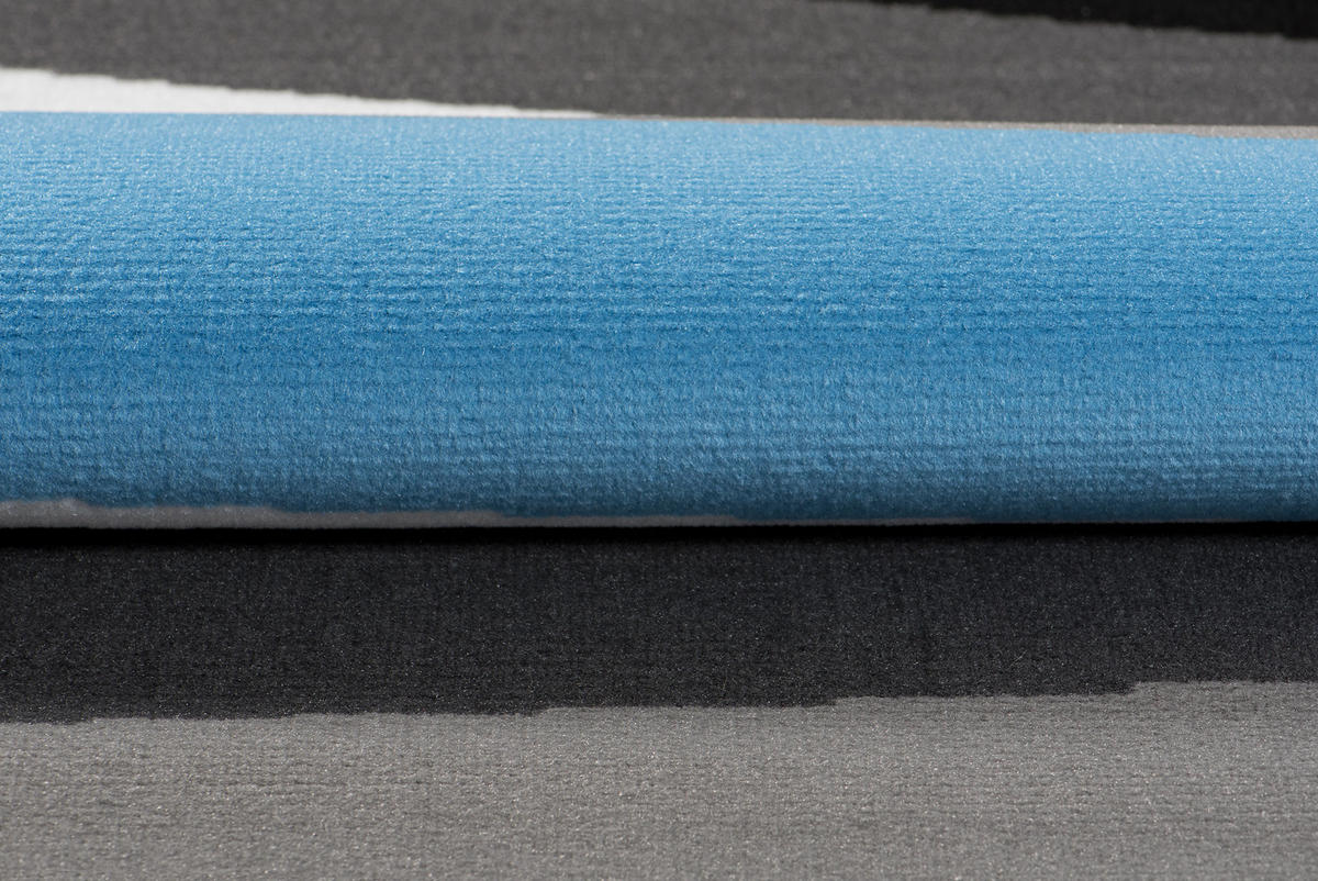 TEPPICH MAYA Blau Streifen Gestreift 200/300 cm - Blau, Textil (200/300cm) - Tapiso